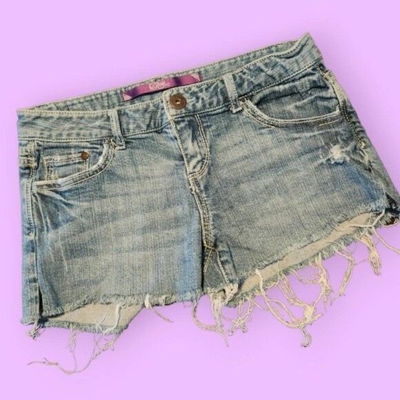 PINK Y2K Cut Off Vintage Daisy Duke Shorts - Size 3 JR's - Picture 1 of 9